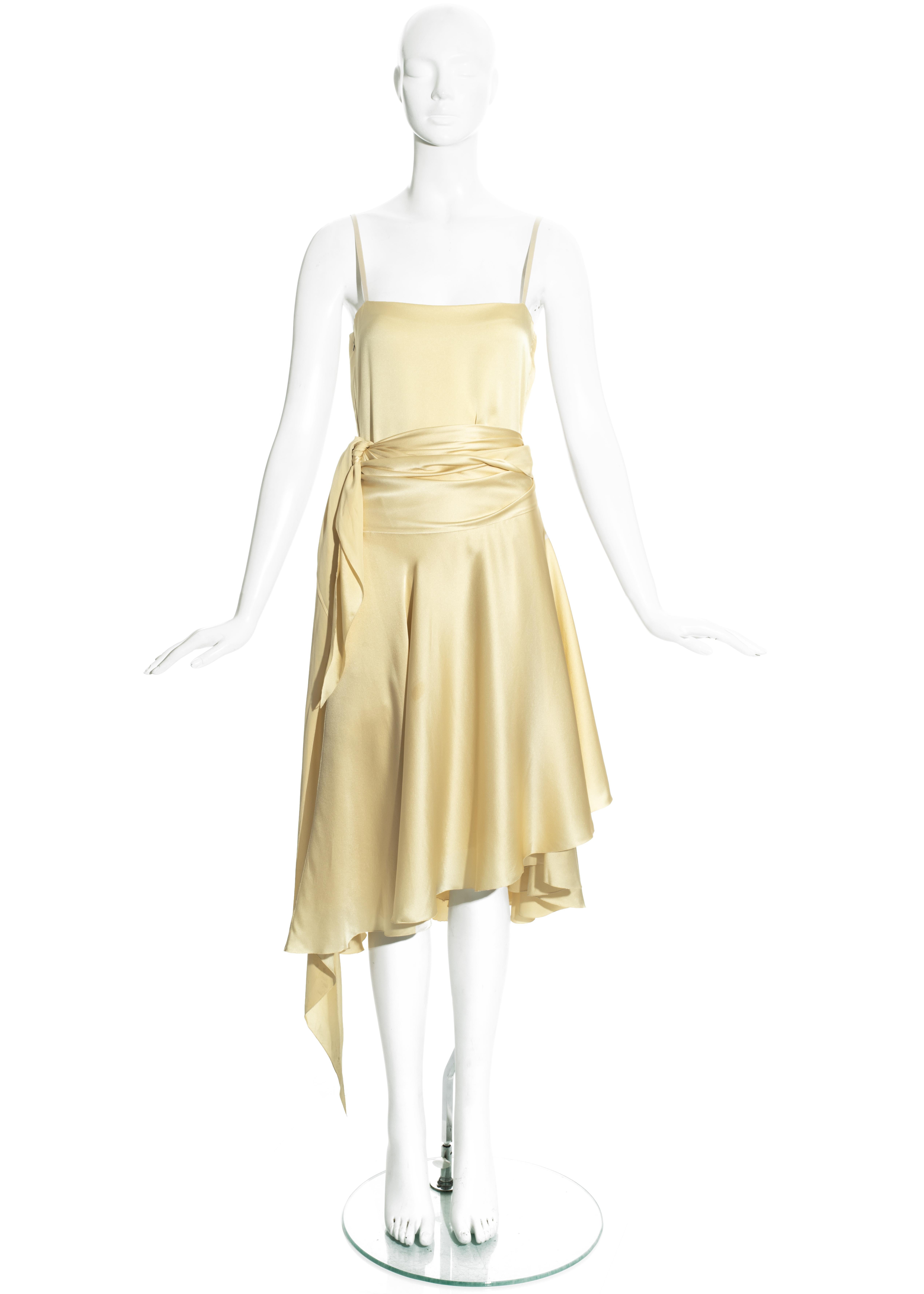 vintage silk dior gown golden beige