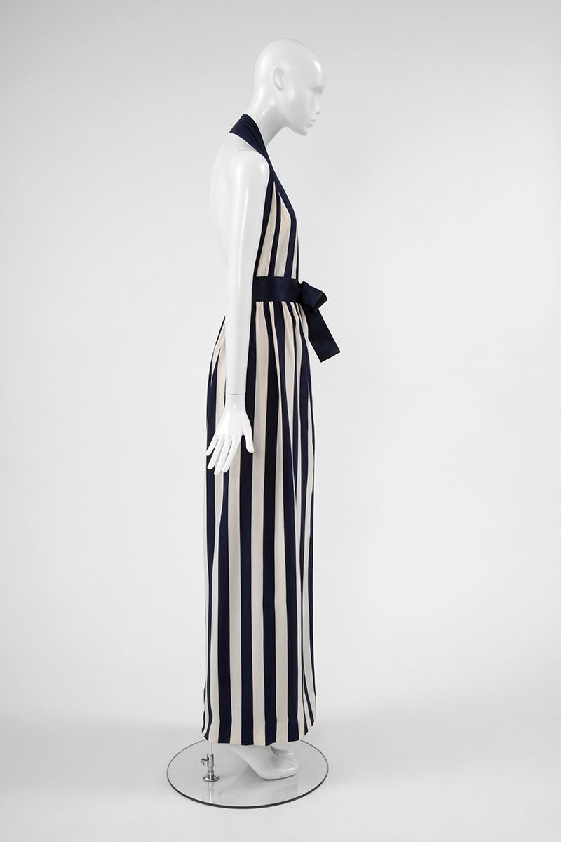 Christian Dior Haute Couture Halterneck Gown & Stole, Spring-Summer 1972 In Good Condition In Geneva, CH