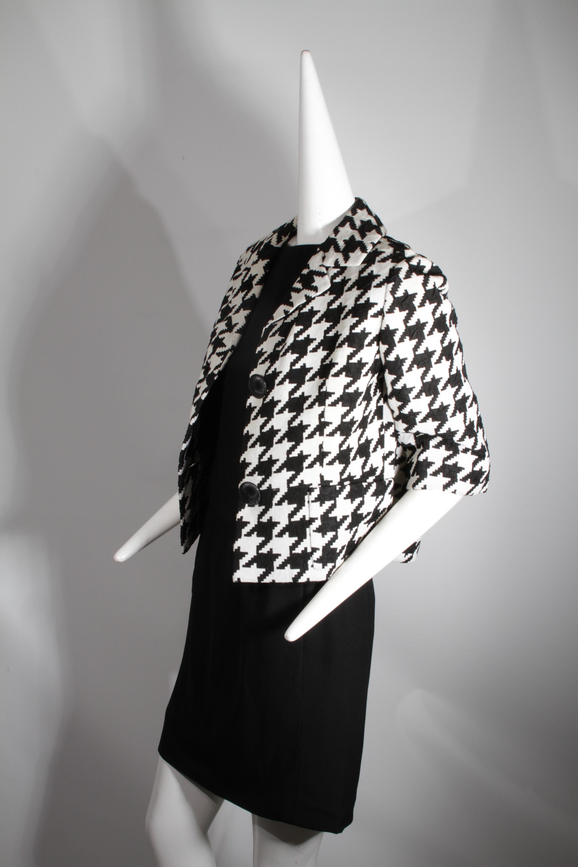 Christian Dior, Haute Couture, abito cucito a mano e blazer in pied-de-poule, 1950 ca. in vendita 5