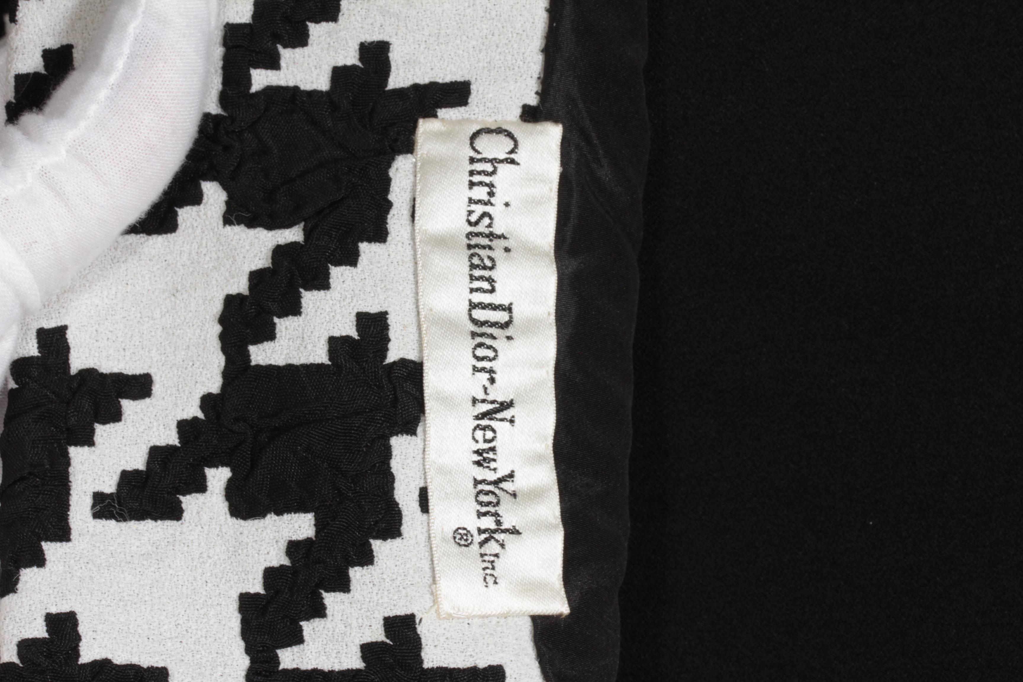 Christian Dior, Haute Couture, abito cucito a mano e blazer in pied-de-poule, 1950 ca. in vendita 6