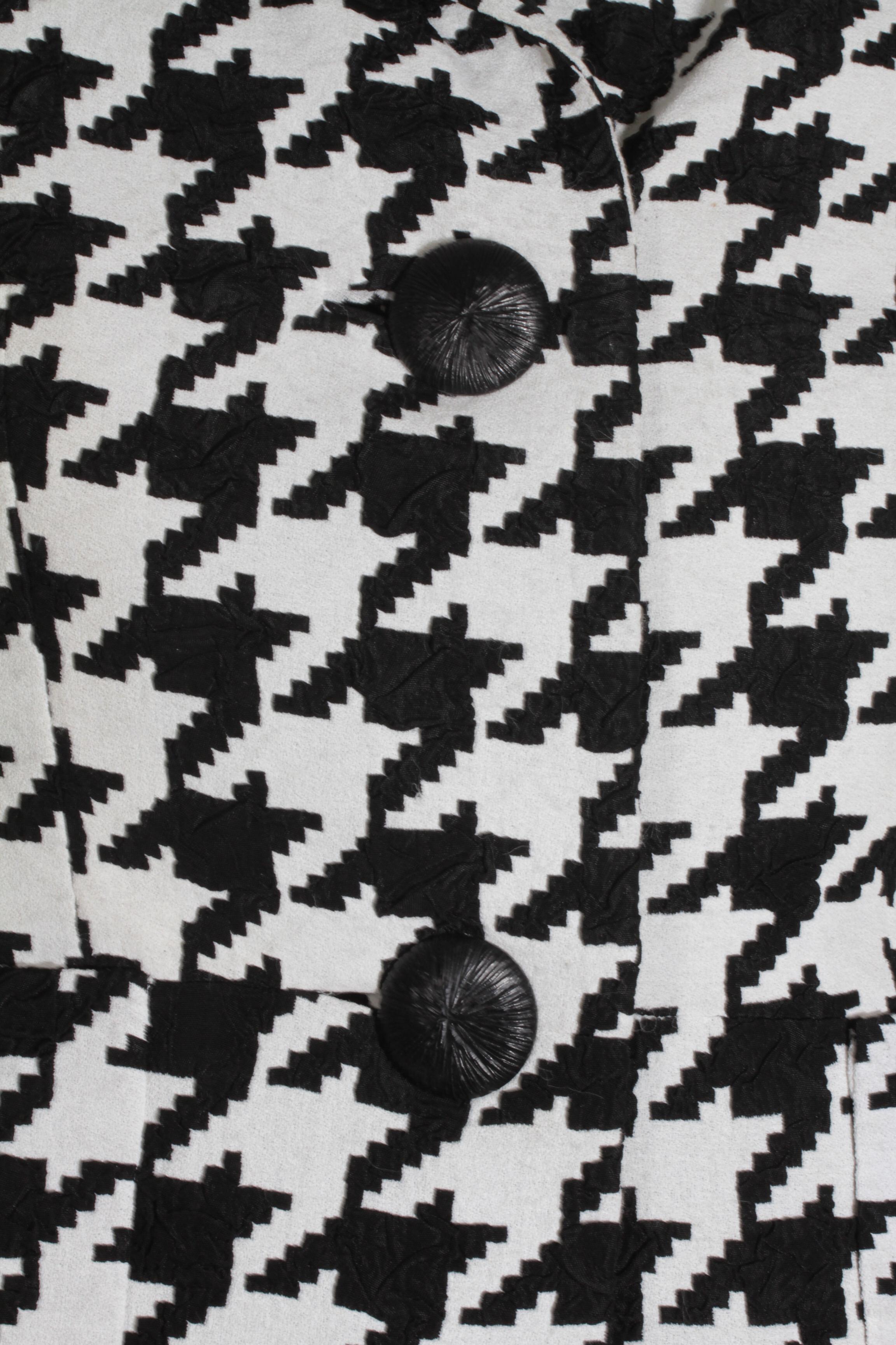 Christian Dior, Haute Couture, abito cucito a mano e blazer in pied-de-poule, 1950 ca. in vendita 9