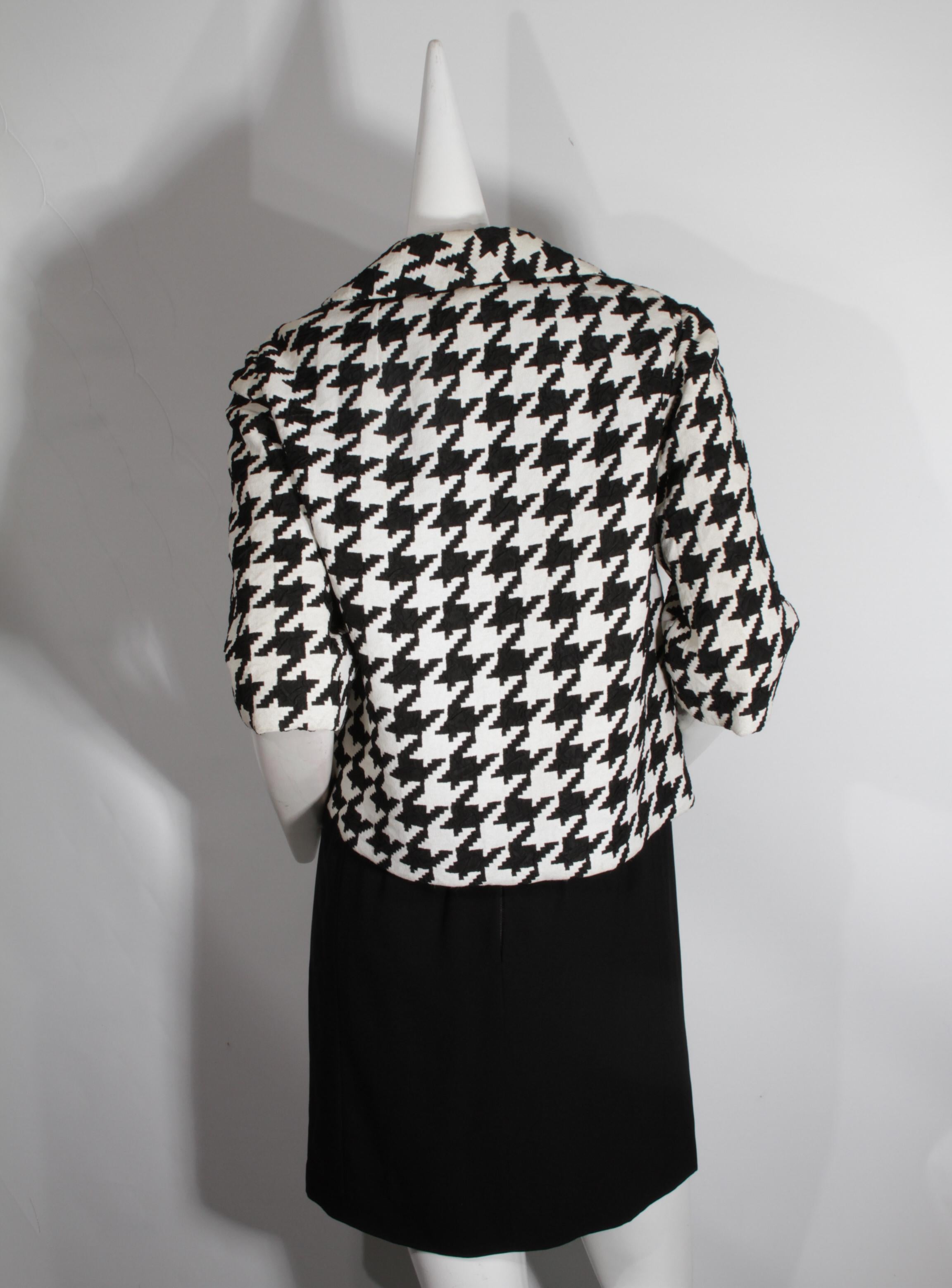 Christian Dior, Haute Couture, abito cucito a mano e blazer in pied-de-poule, 1950 ca. In condizioni ottime in vendita a Kingston, NY