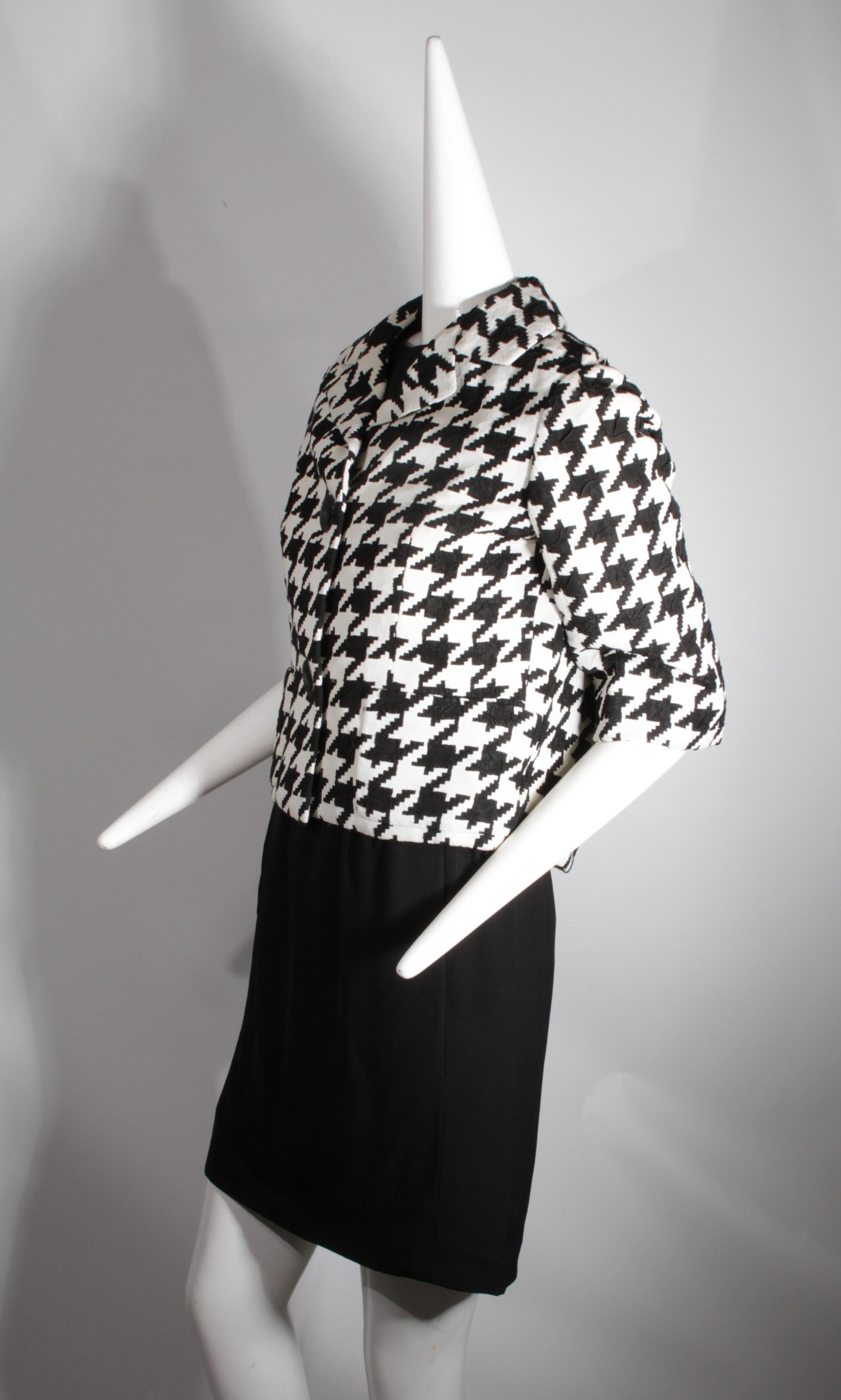 Donna Christian Dior, Haute Couture, abito cucito a mano e blazer in pied-de-poule, 1950 ca. in vendita