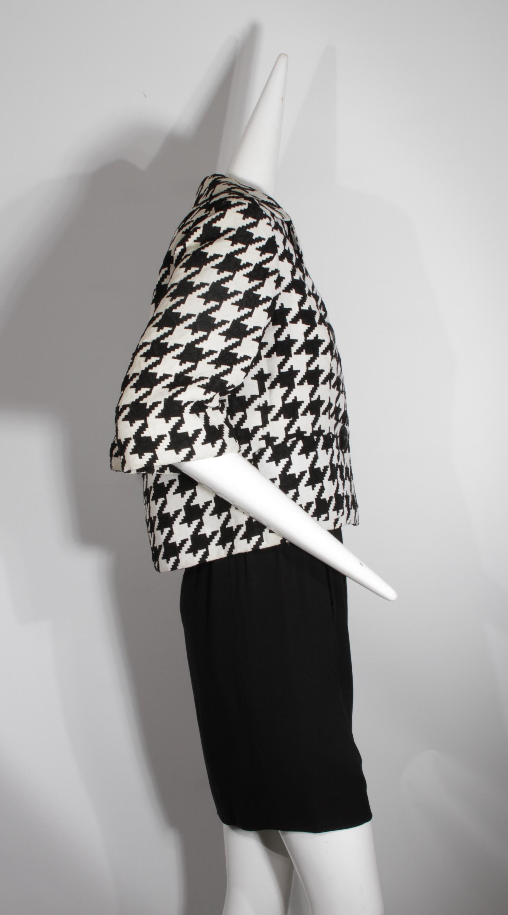 Christian Dior, Haute Couture, abito cucito a mano e blazer in pied-de-poule, 1950 ca. in vendita 1