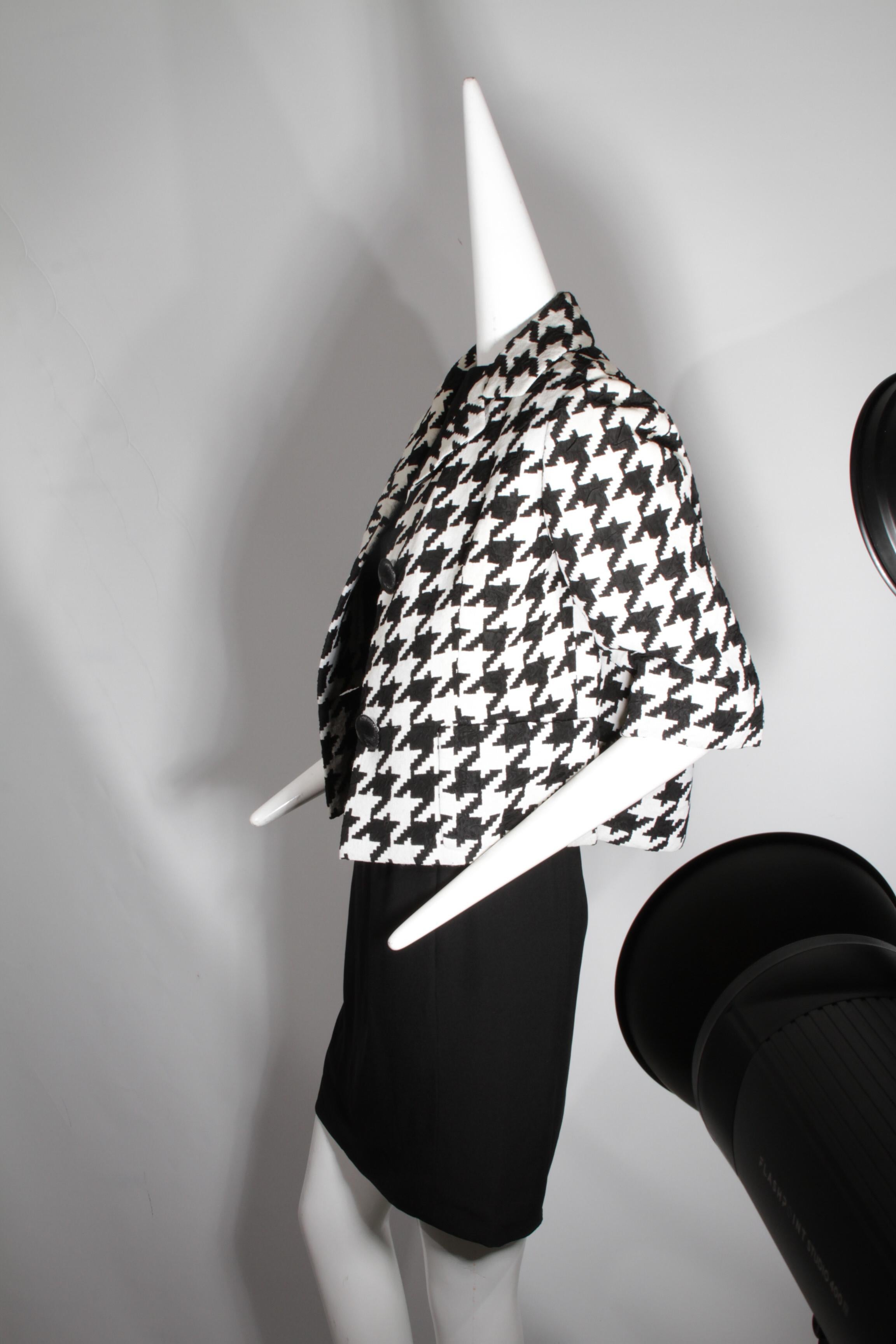 Christian Dior, Haute Couture, abito cucito a mano e blazer in pied-de-poule, 1950 ca. in vendita 4