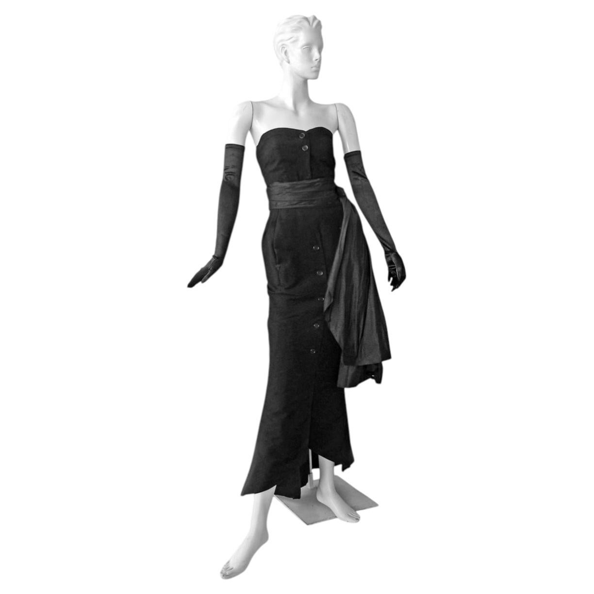 Christian Dior Haute Couture Milieu de Siecle Vestido de noche Otoño/Invierno 1949-1950