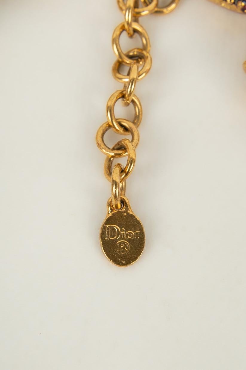 Christian Dior Haute Couture Necklace in Gold Metal For Sale 5