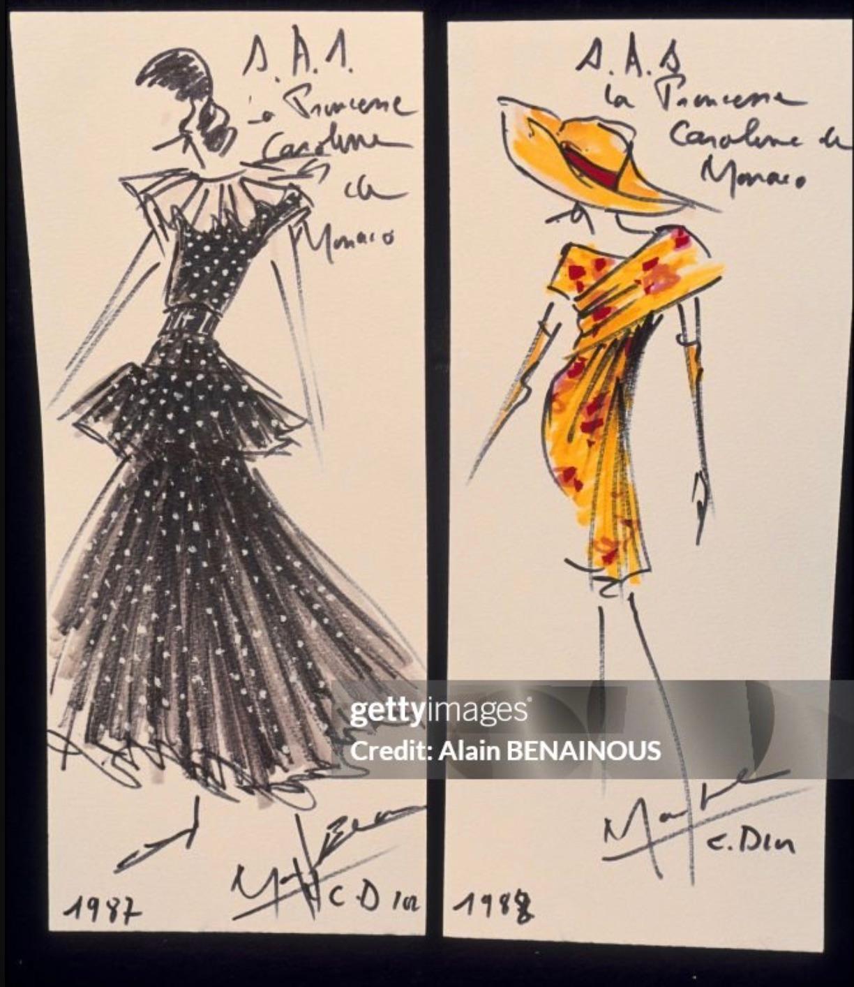 Christian Dior Haute Couture S/S 1988 Princess Caroline Yellow Silk Mini Dress 1