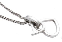Christian Dior Heart And Logo Necklace By John Galliano