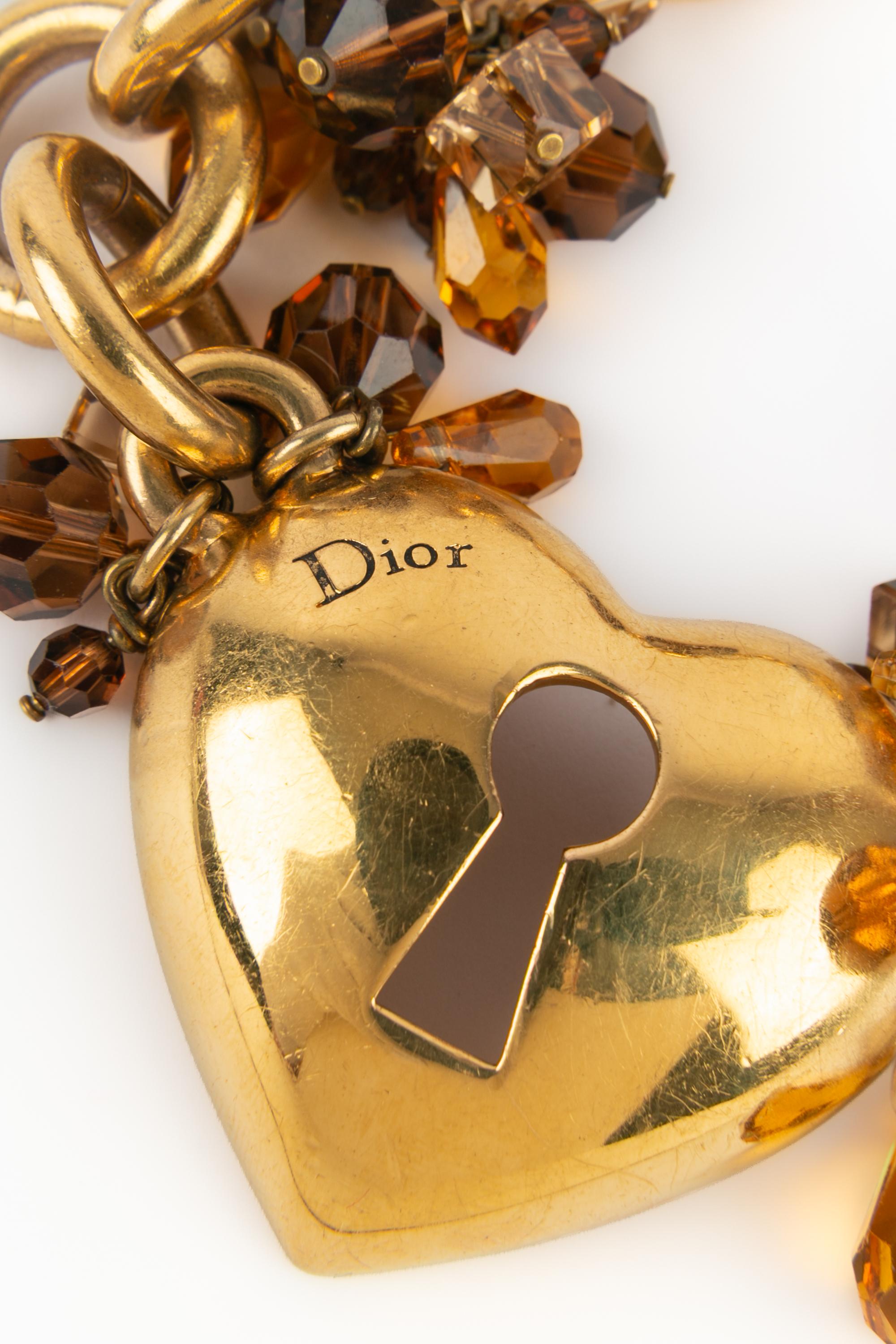 Christian Dior 'Herz' Halskette im Angebot 1