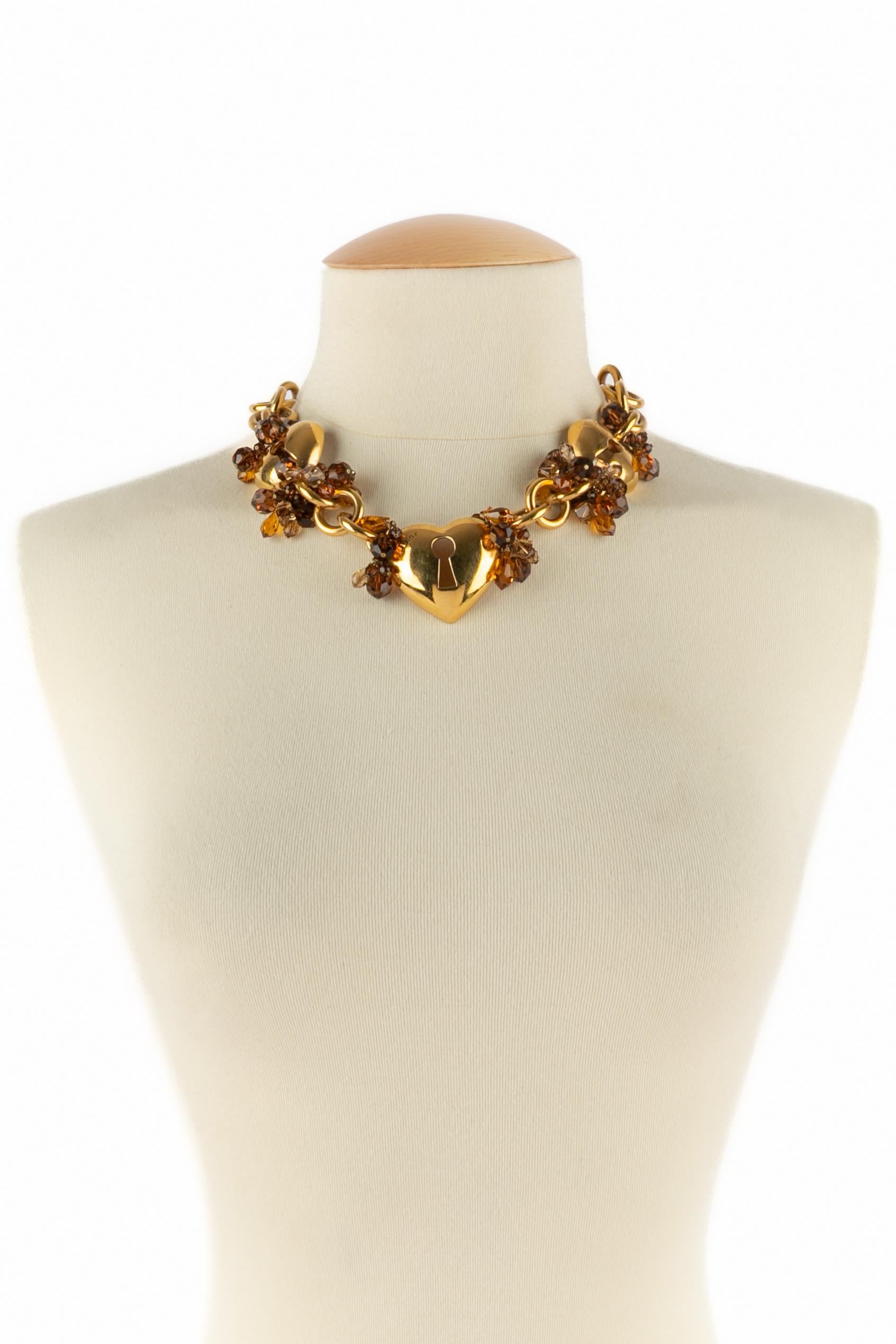 Christian Dior 'Herz' Halskette im Angebot 4