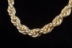 Christian Dior. Heavy twisted chain in gilt metal, 1973