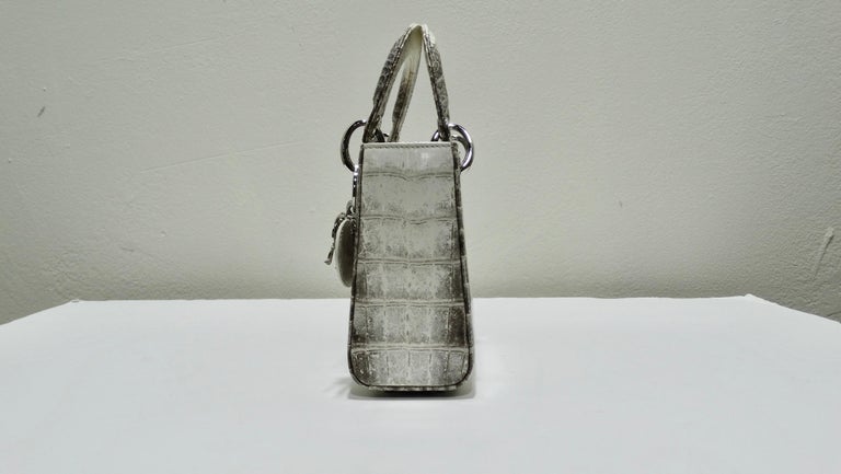 Christian Dior Mini Lady Dior 17cm Bag Shiny Niloticus Crocodile