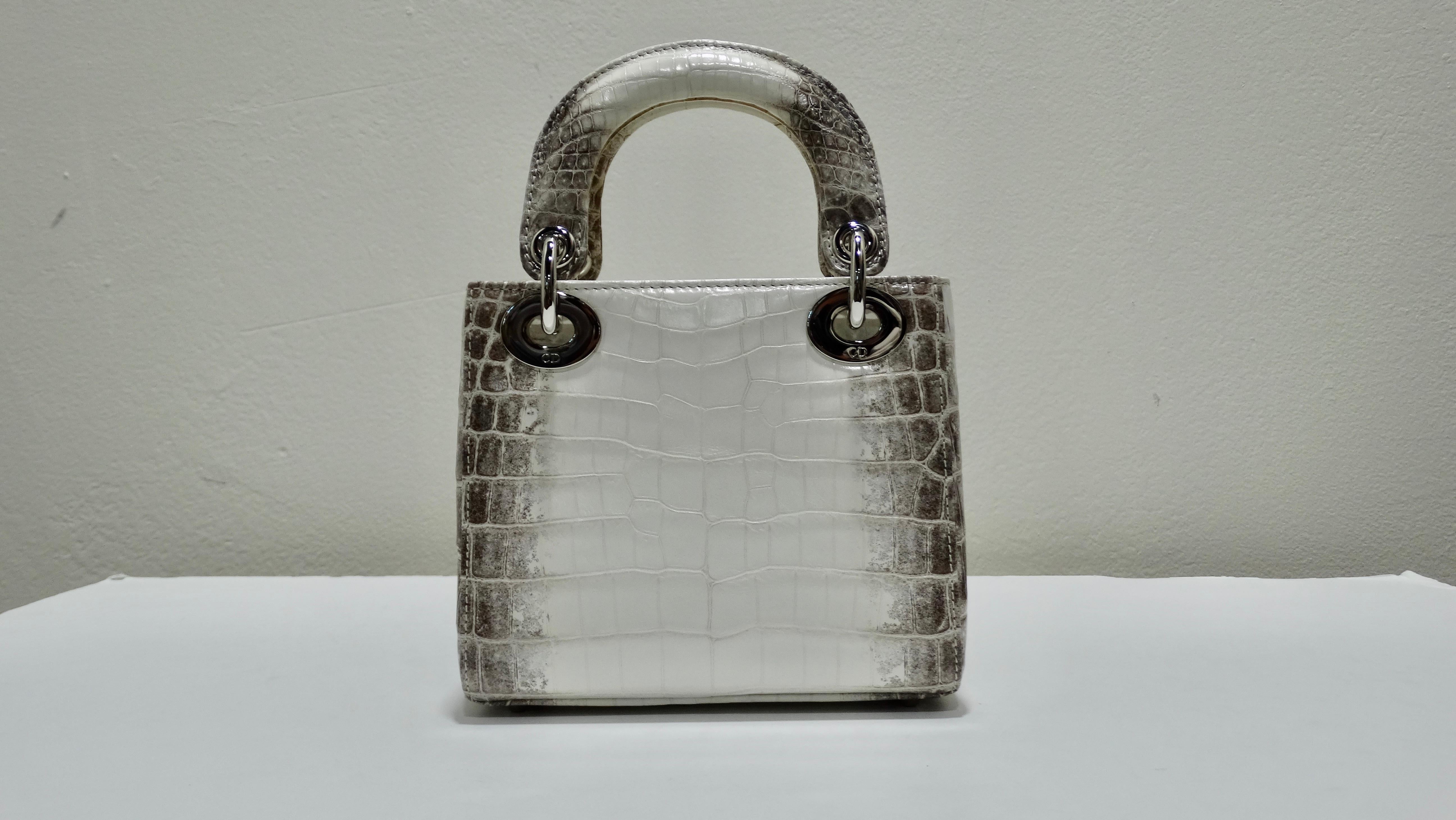 Christian Dior Himalayan Crocodile Lady Dior Mini Handbag In New Condition In Scottsdale, AZ