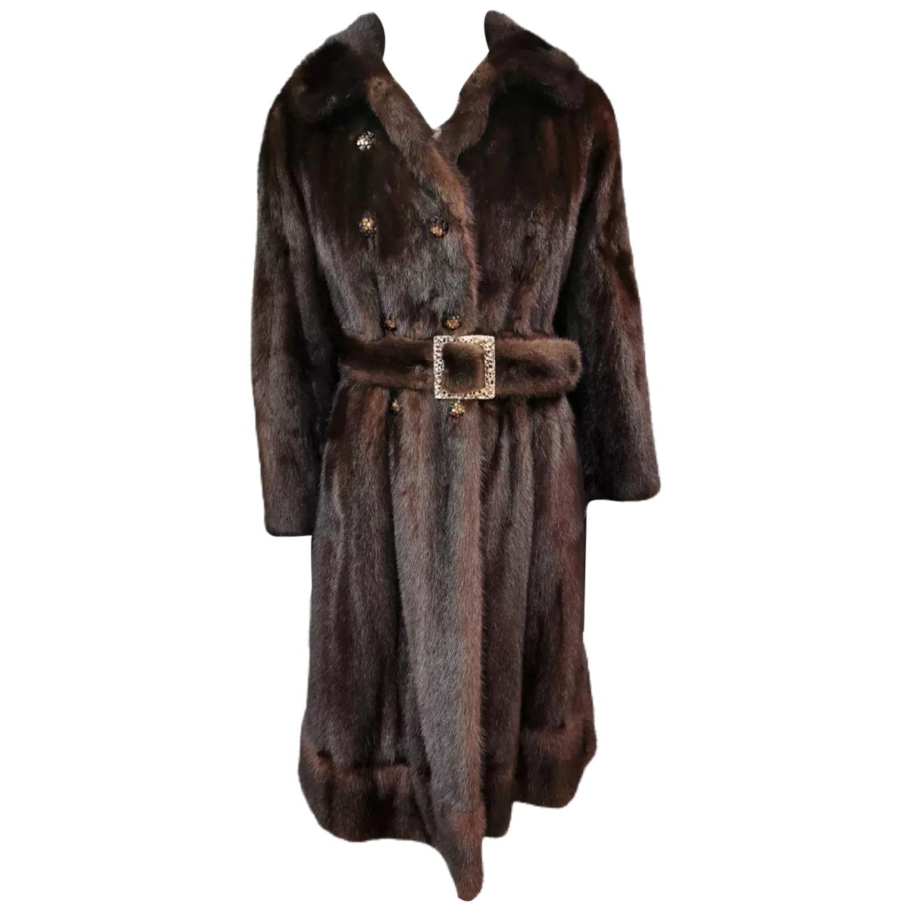 Christian dior / Holt renfrew mink fur coat size 6