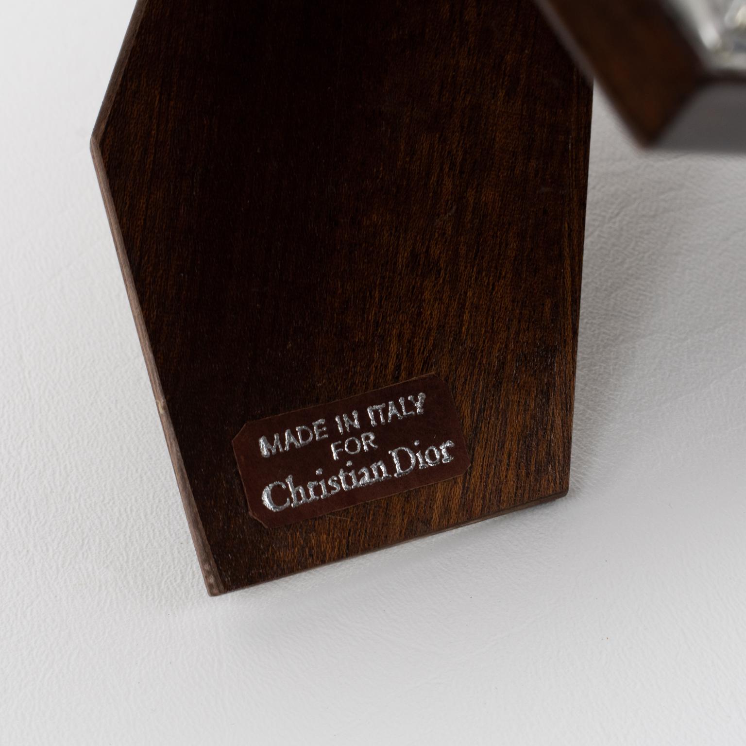 Fin du 20e siècle Cadre photo en métal argenté Christian Dior Home Collection Paris en vente