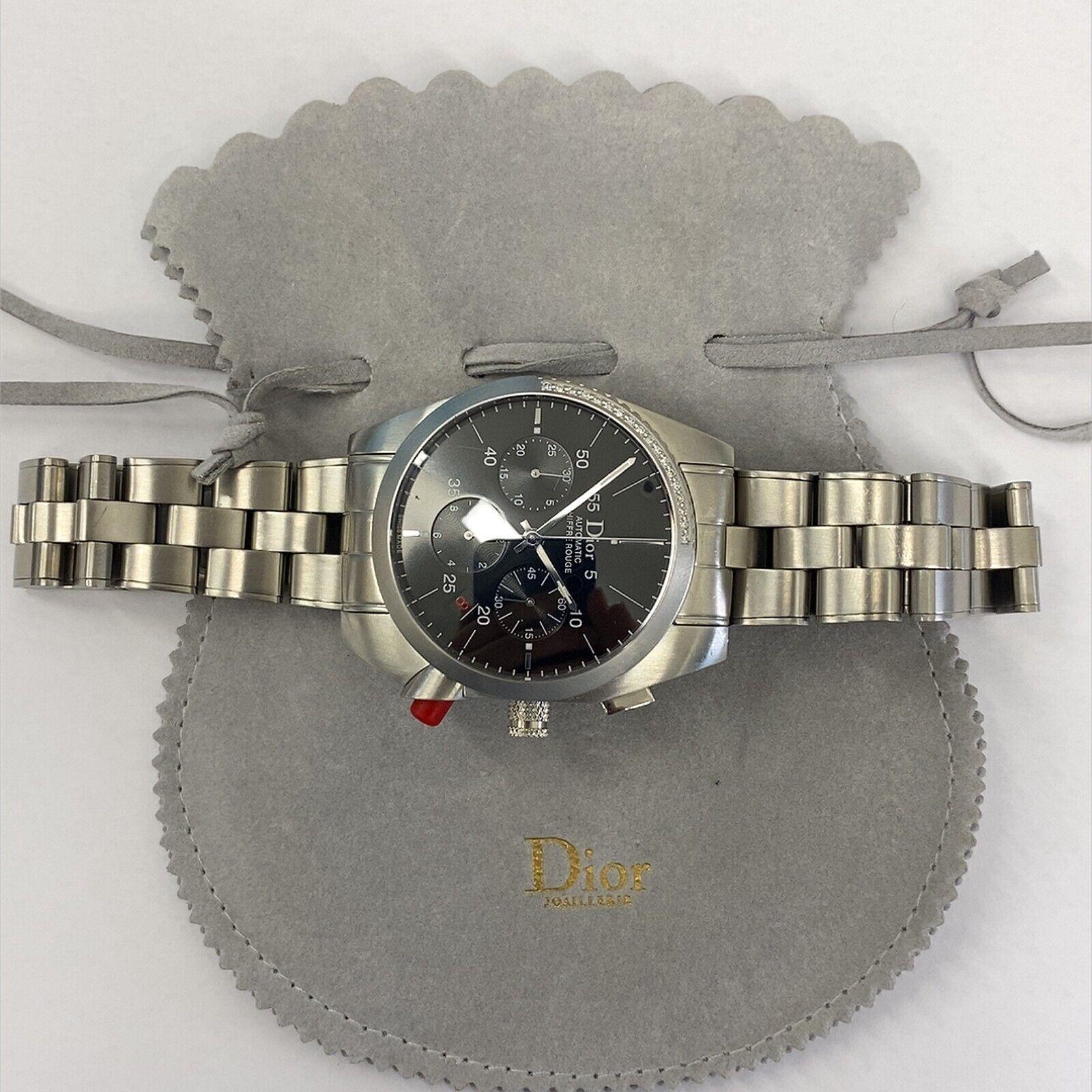 Christian Dior Home Paris Chiffre Rouge Watch In Excellent Condition For Sale In London, GB