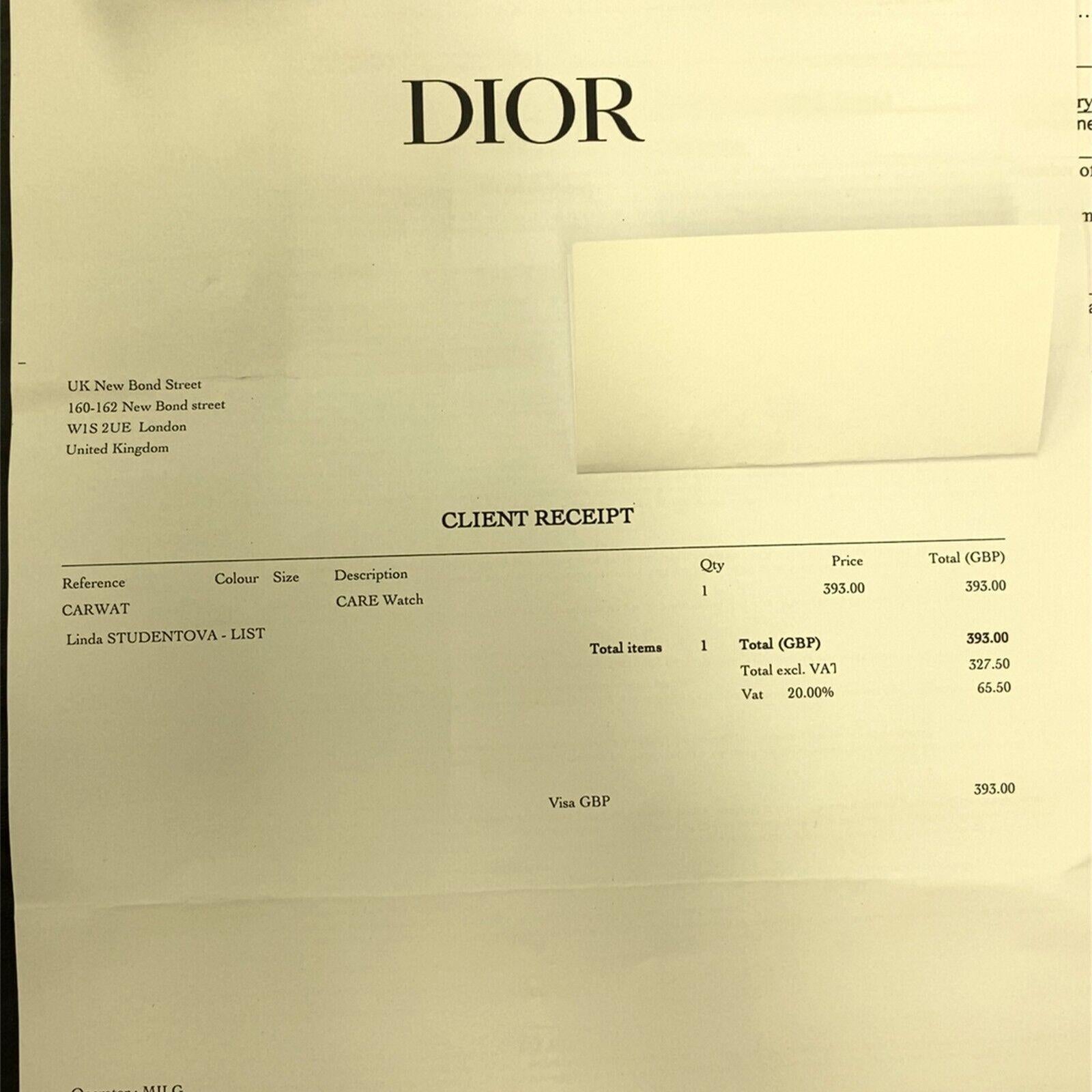 Christian Dior Home Paris Montre en mousseline rouge en vente 1