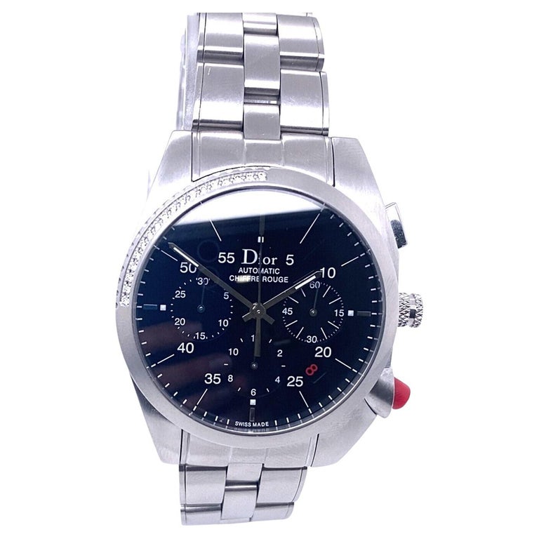 Christian Dior Home Paris Chiffre Rouge Uhr im Angebot bei 1stDibs