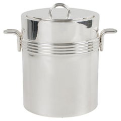 Seau à glace ou glacière en métal argenté Christian Dior Home