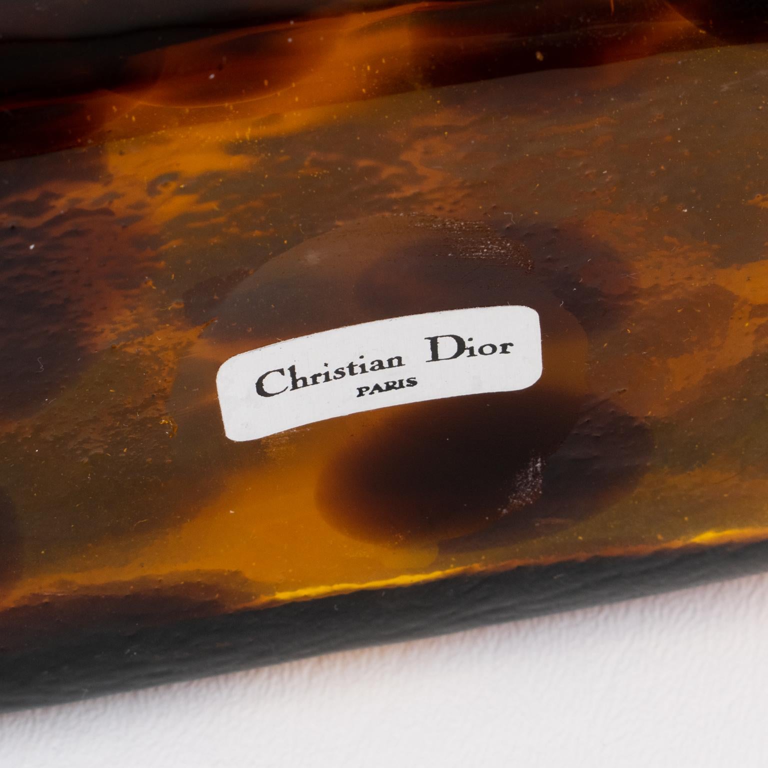 Christian Dior Home Schildpatt-Glas-Bargeschirr-Set mit Krug und Dekanter im Angebot 14