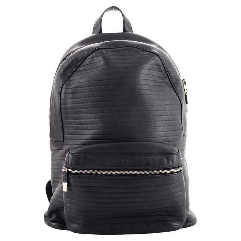 Christian Dior Homme Backpack Ribbed Leather Large For Sale at 1stDibs