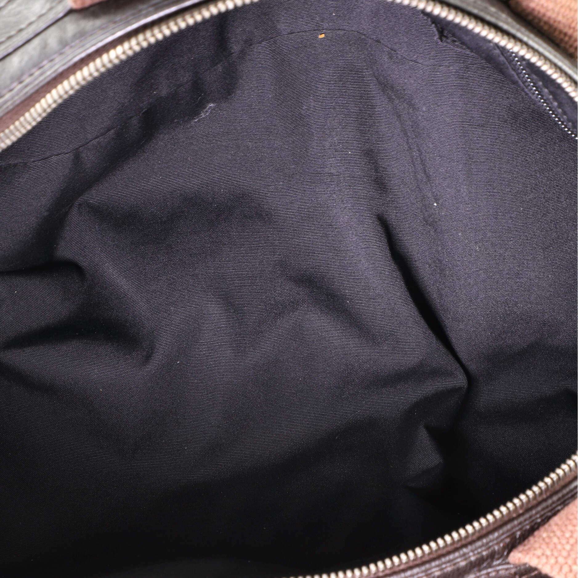 Black Christian Dior Homme Deville Duffle Bag Leather Large