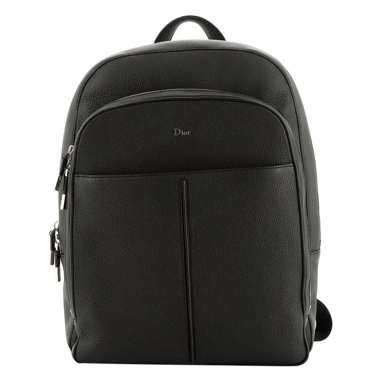 Christian Dior Homme Double Zip Backpack Leather Medium at 1stdibs