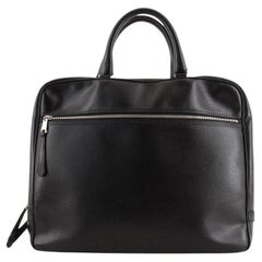 Christian Dior Homme Front Zip Briefcase Leather Large