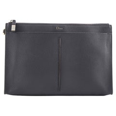Christian Dior Homme Logo Clutch Leather