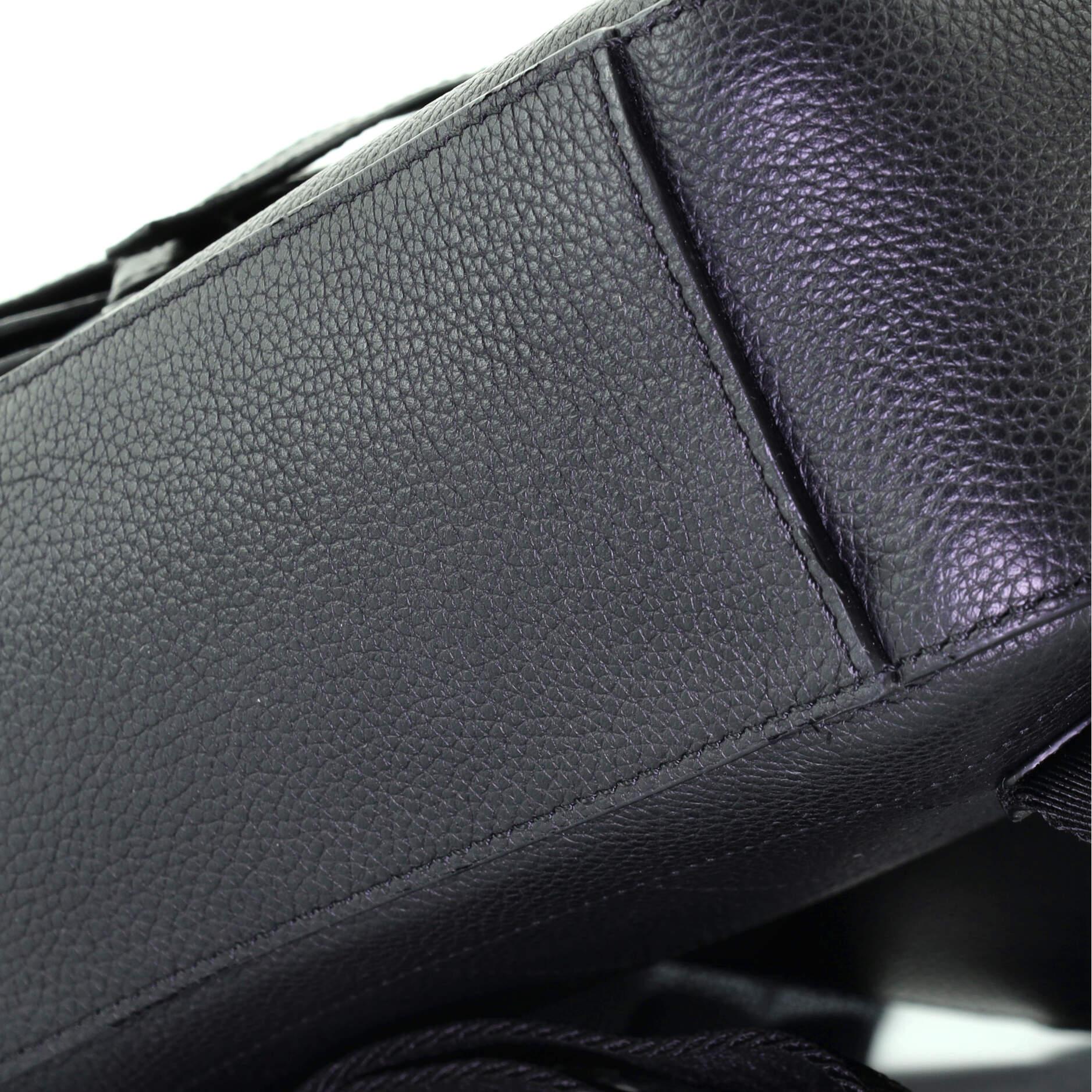 Black Christian Dior Homme Saddle Backpack Leather