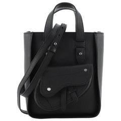 Christian Dior Homme Saddle Tote Leather Small