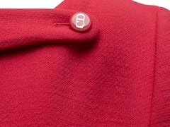 Christian Dior Pinkes Kleid aus Schurwolle mit Ausschnitt