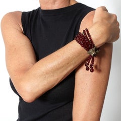 Christian Dior Hypnotic Poison Promotional Multi Strand Garnet Beads Bracelet