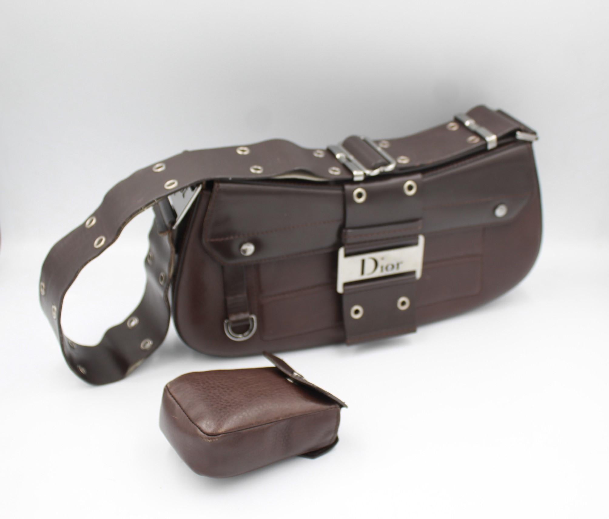 Christian Dior in brown Leather Street Chic handbag 1
