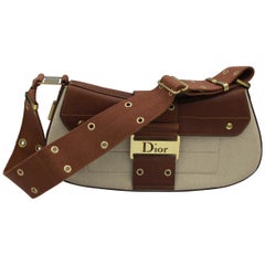 Christian Dior in Canvas and Brown Leather Street Chic handbag