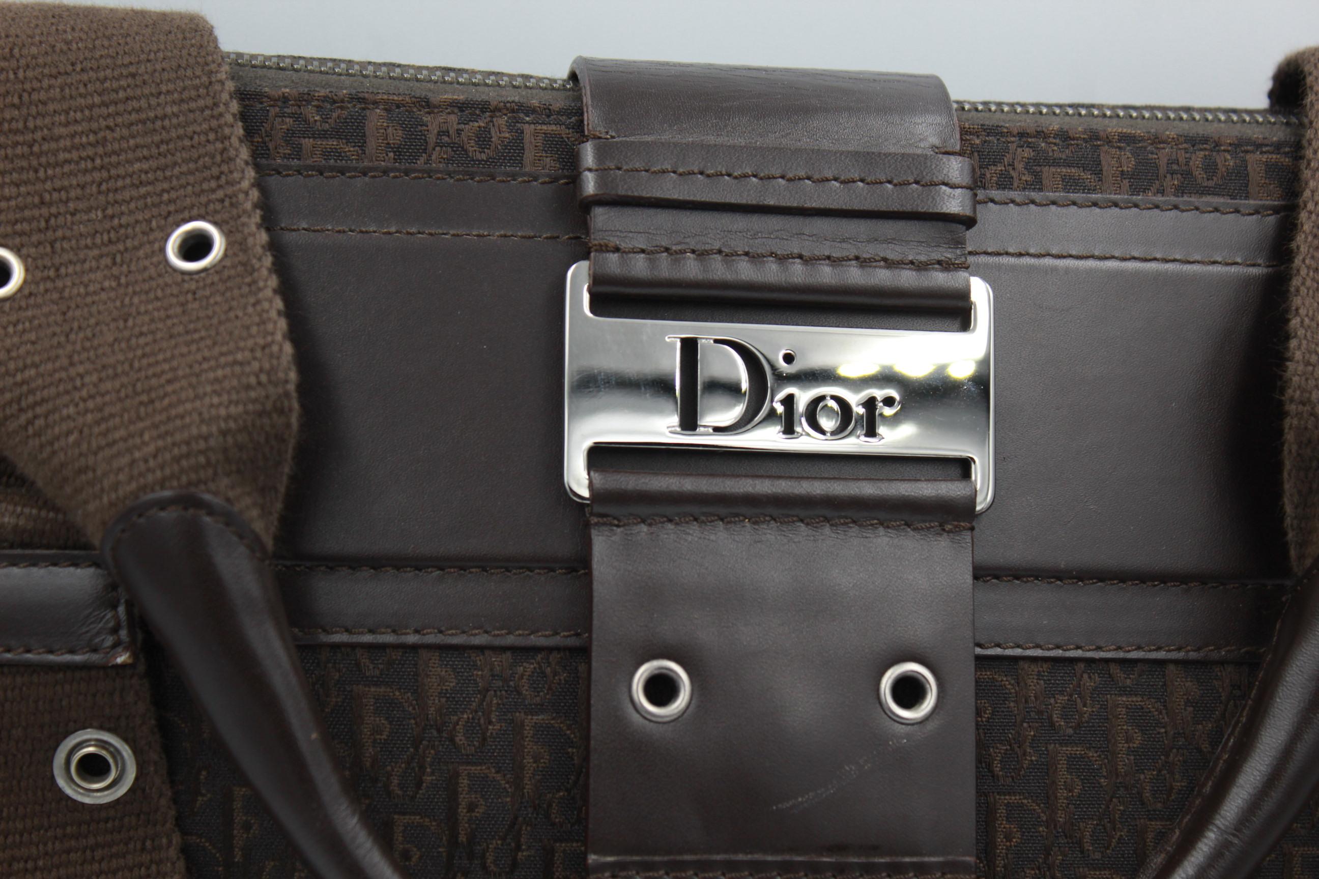 Dior by John Galliano monogram canvas travel bag ( 48h) 
Good condition light signs of use in the corner. 
Size 38x30