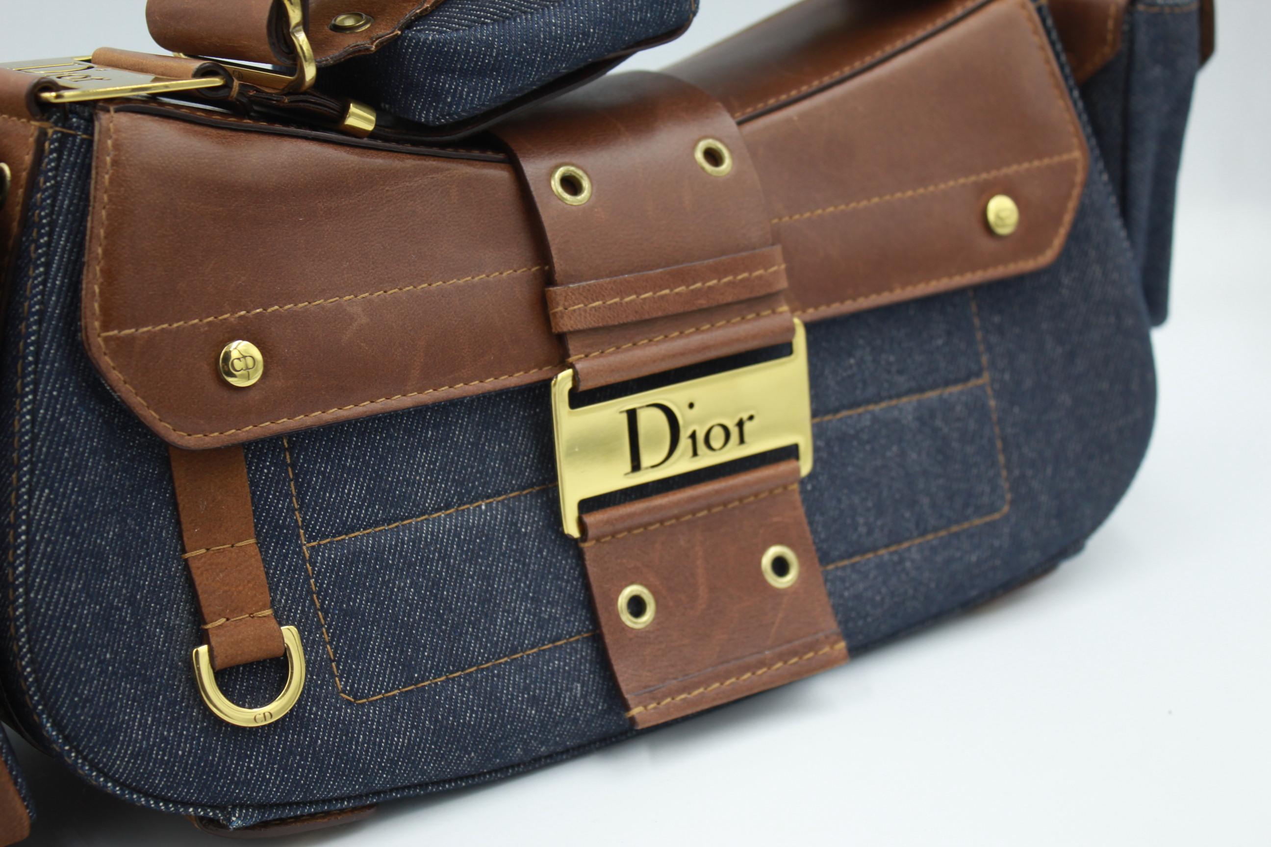 brown dior purse