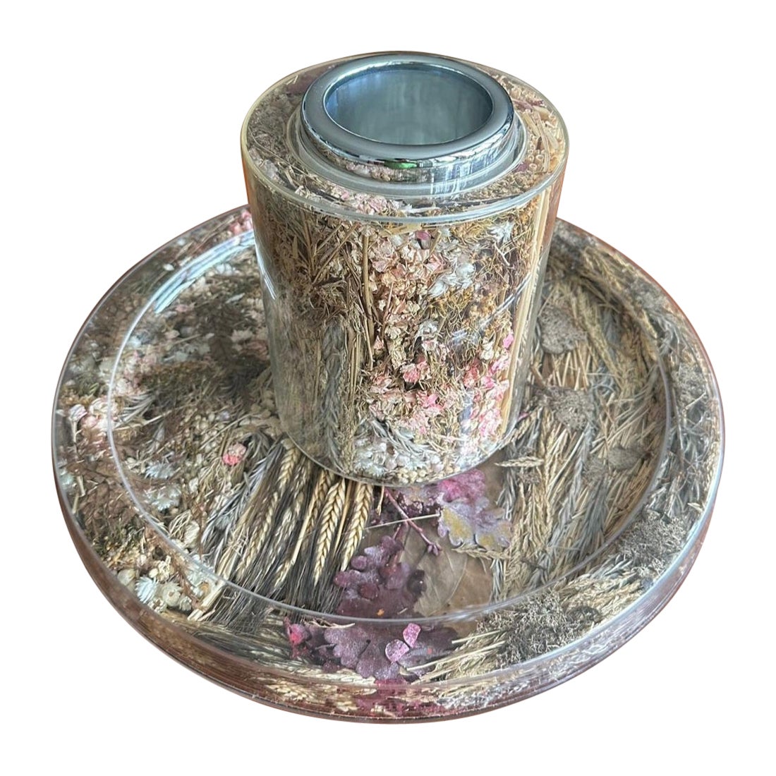 Christian Dior in the 1970s for his Home Collection Tray and Vine  Holder For Sale