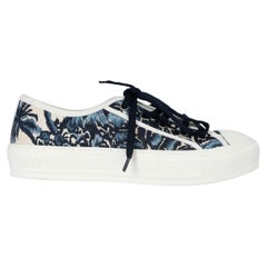 CHRISTIAN DIOR indigo Palm canvas 2021 WALK'N'DIOR Sneakers Shoes 37
