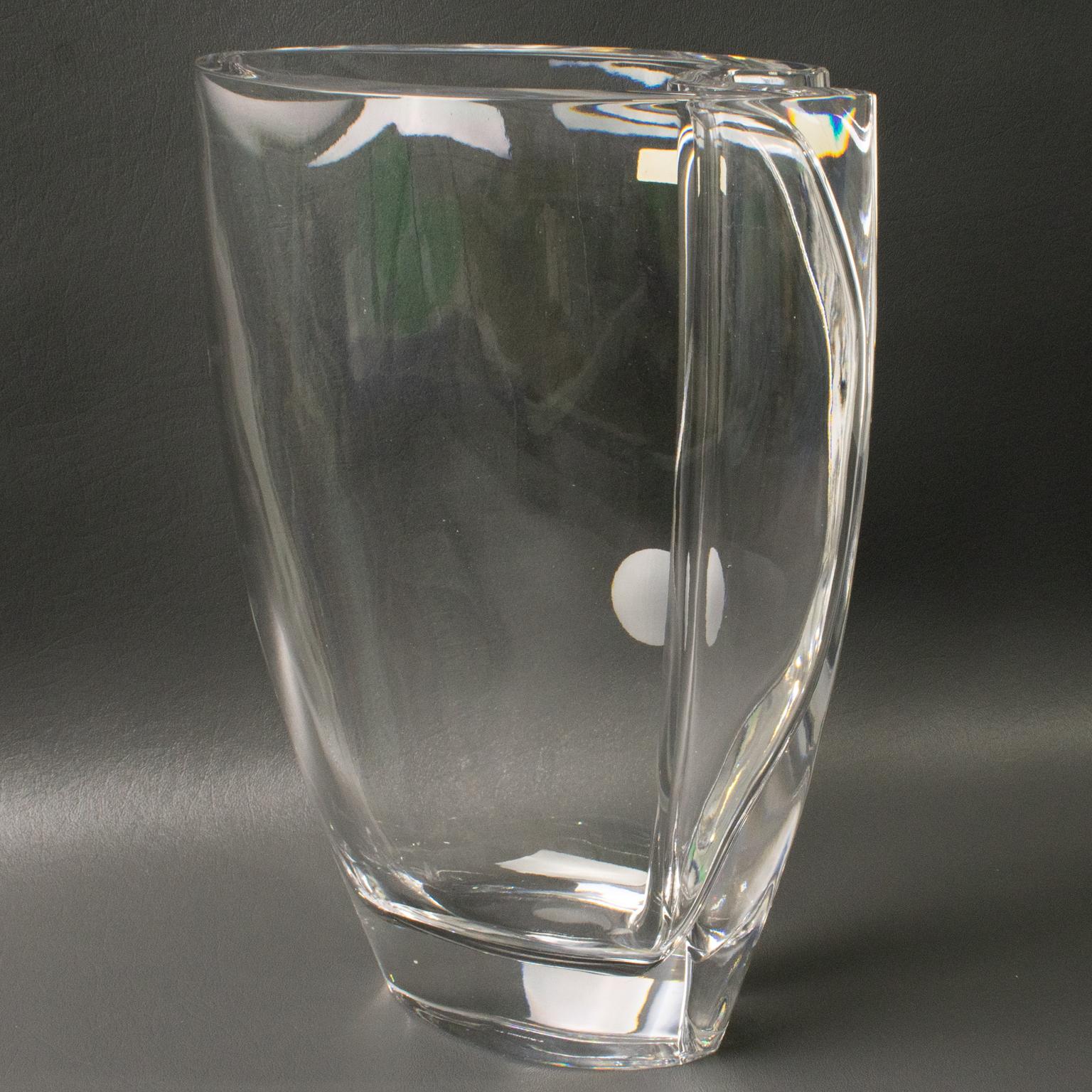 Vaso di cristallo modernista Christian Dior Interior Collection, circa 1980 in vendita 5