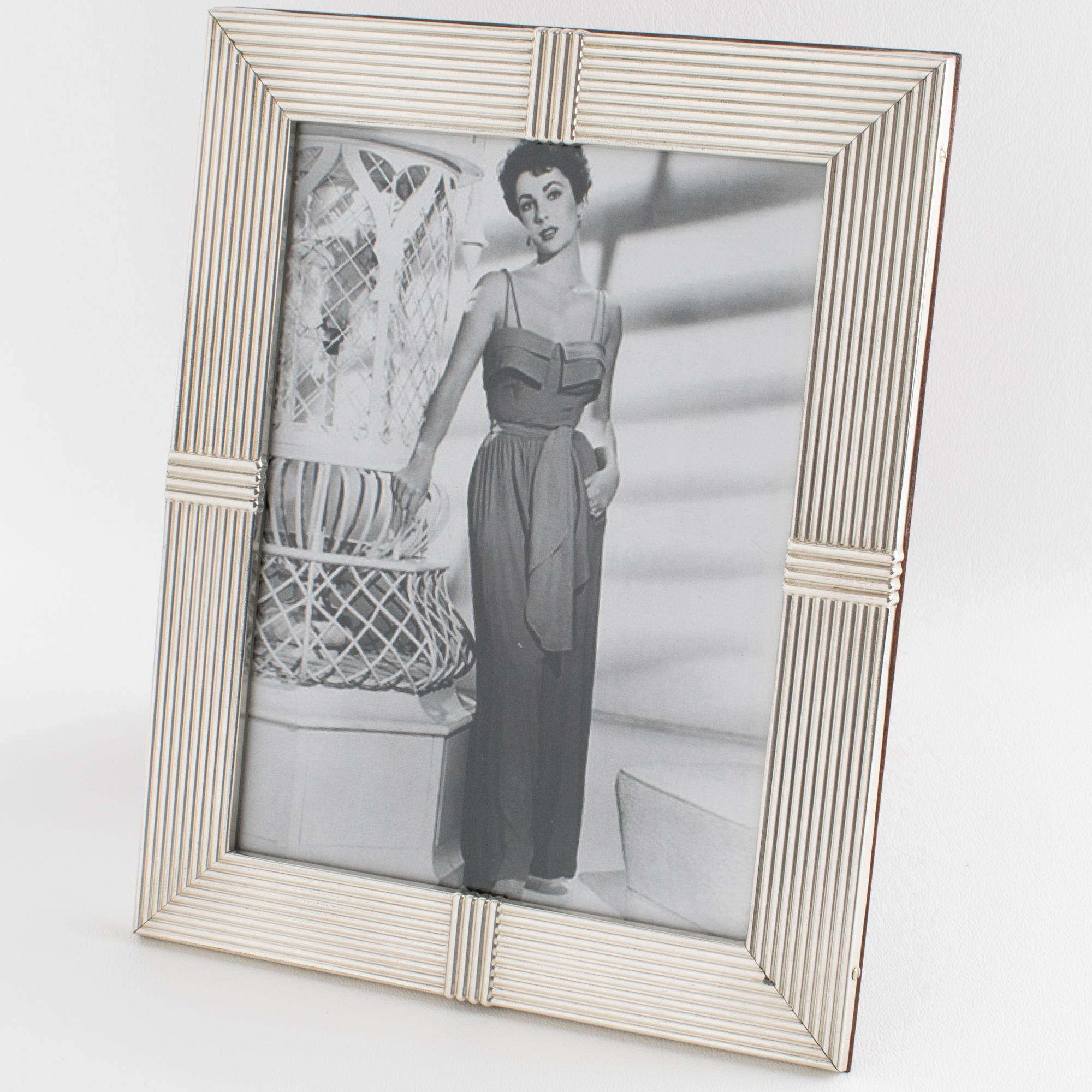 Christian Dior Interior Collection Sterling Silber Bilderrahmen, um 1980 (Moderne) im Angebot