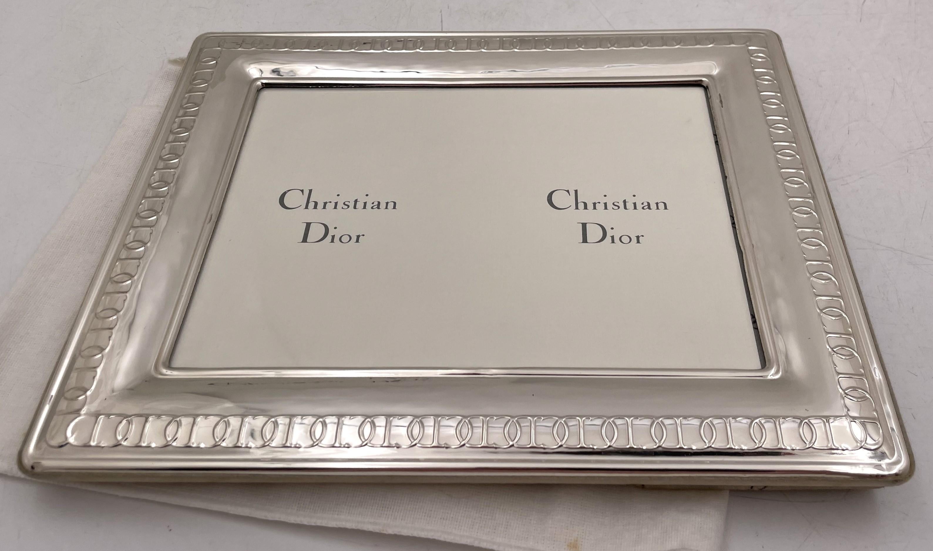 Mid-Century Modern 30% OFF Sale Christian Dior Italian Sterling Silver Frame  For Sale