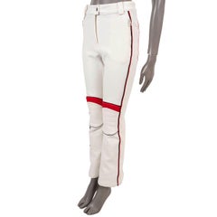 CHRISTIAN DIOR ivory 2021 DIORALPS FLARED SKI Pants 40 M