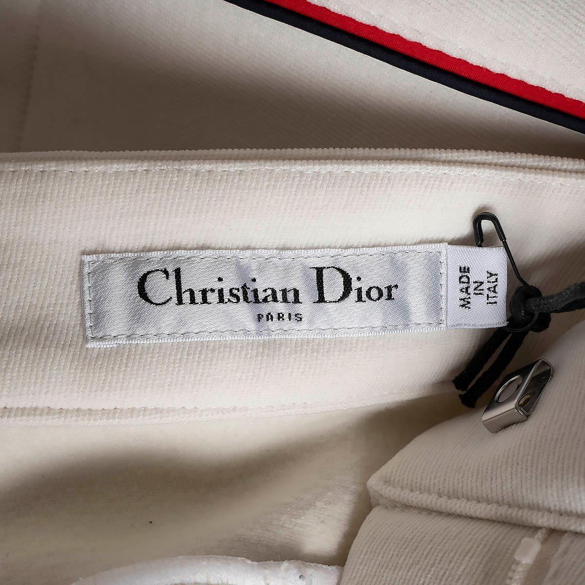 CHRISTIAN DIOR ivory 2021 DIORALPS FLARED SKI Pants 40 M For Sale 3