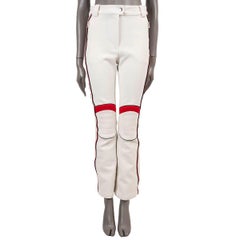 CHRISTIAN DIOR ivory 2021 DIORALPS FLARED SKI Pants 40 M