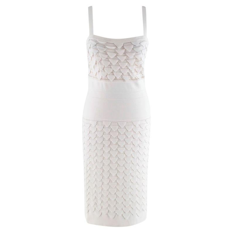 Christian Dior Ivory Knitted Pencil Dress