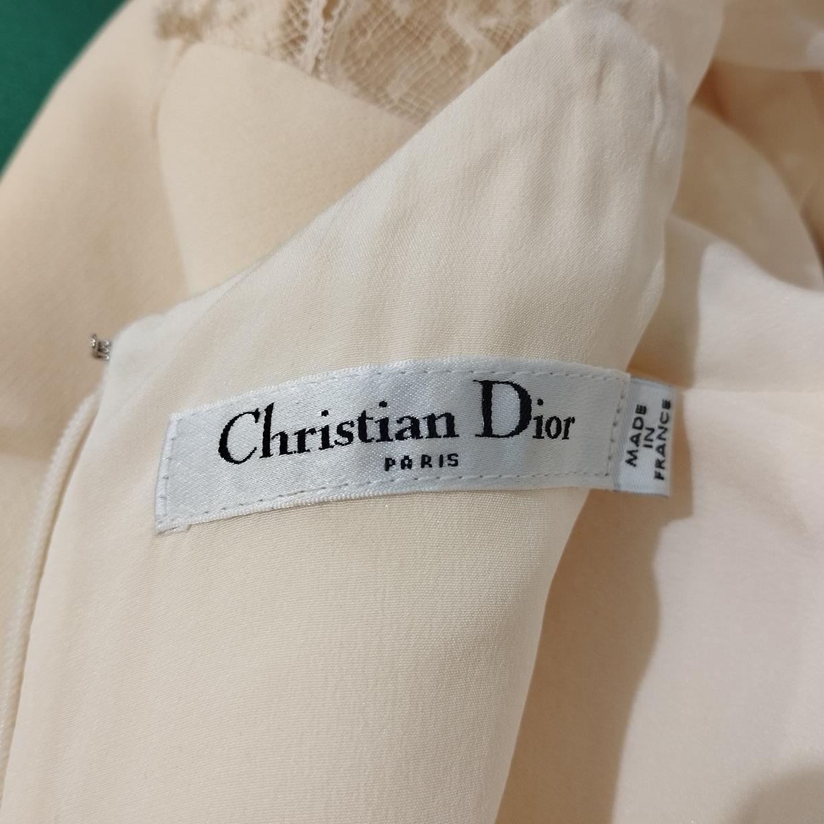 Christian Dior Ivory Lace Dress FR 36 / IT  40 For Sale 2