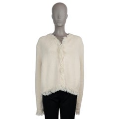 CHRISTIAN DIOR LANA MARFIL 2024 MARIPOSA BORDADA PANTALÓN Chaqueta 40 M