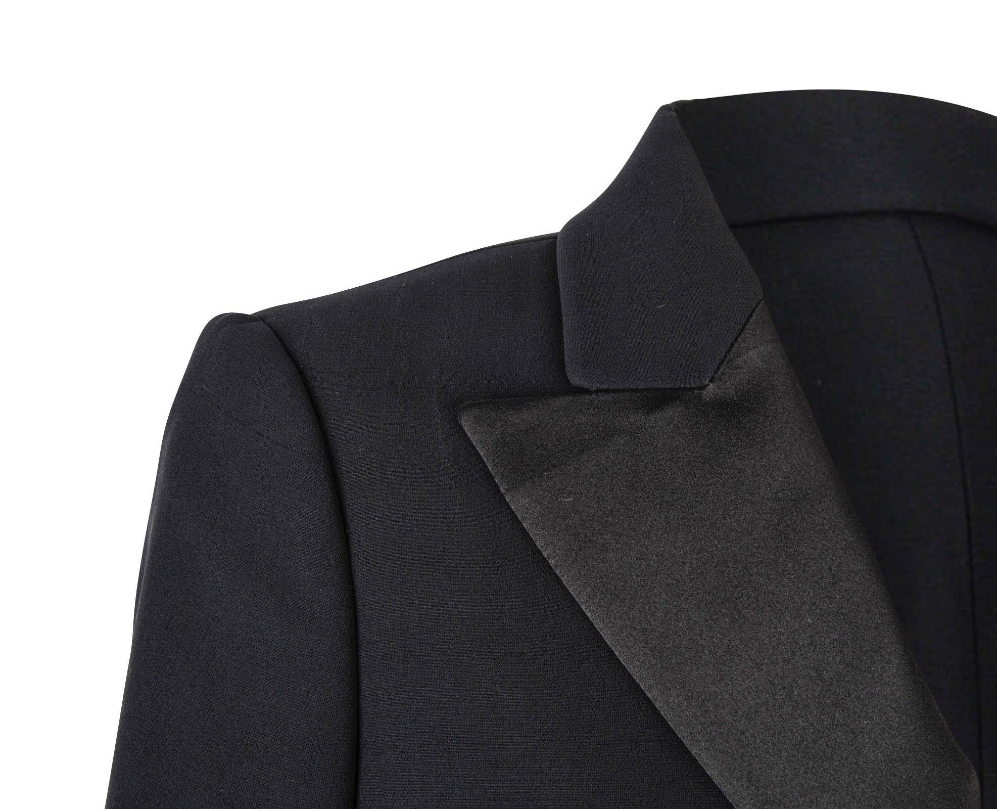 Christian Dior Jacket Classic Tuxedo Black fits 6 to 8 New In New Condition In Miami, FL